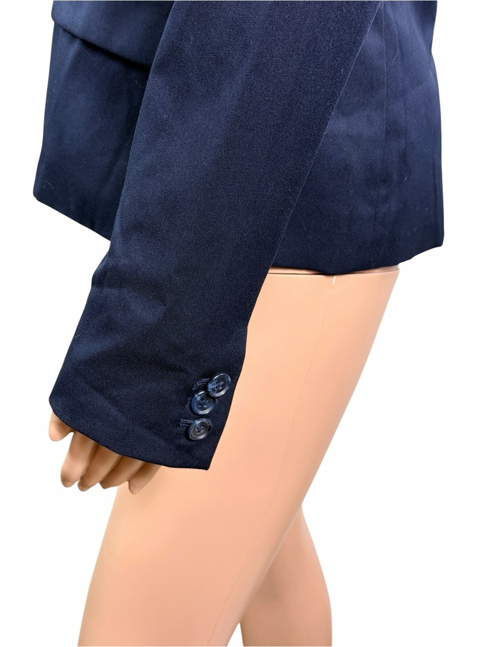 Merona  Women’s Size 6 Long Sleeve Navy Blue 2 Front Buttons Blazer - Picture 5 of 9